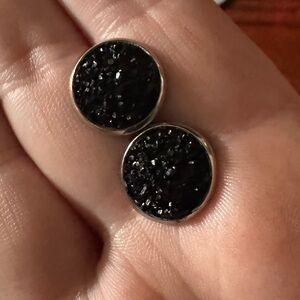 🎄4/$20🎄Black Glitter Stud Earrings